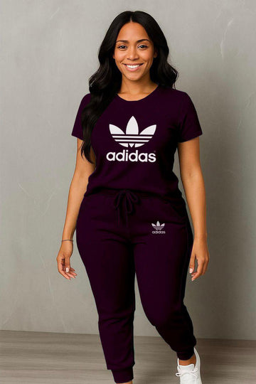 Elite Plum Tracksuit Set – Dark Purple
