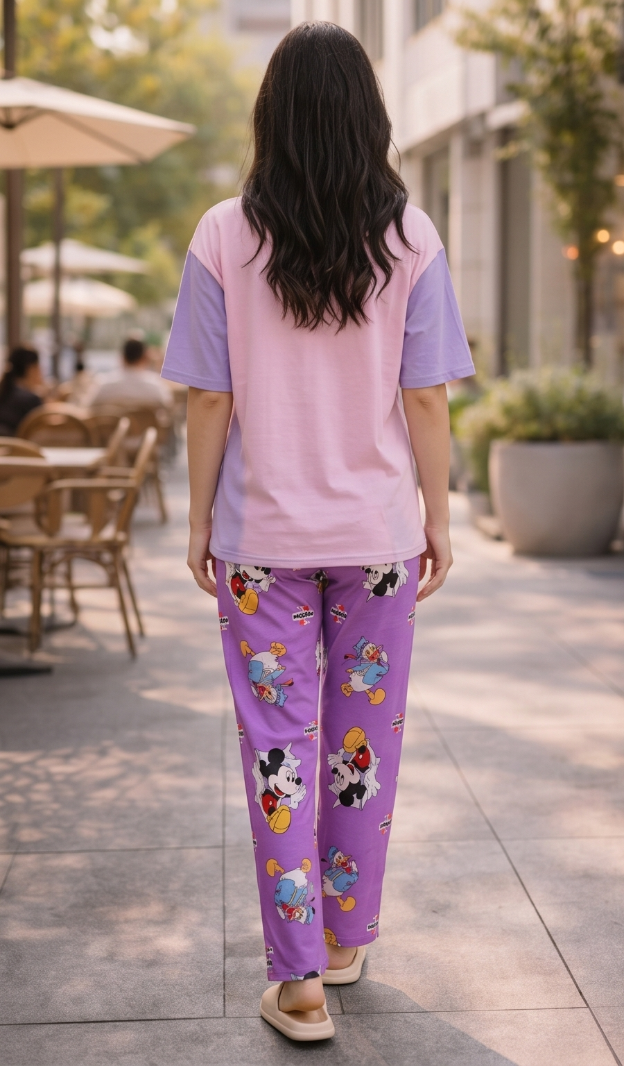 Lilac Mouse Graphic Tee – Lilac & Pink