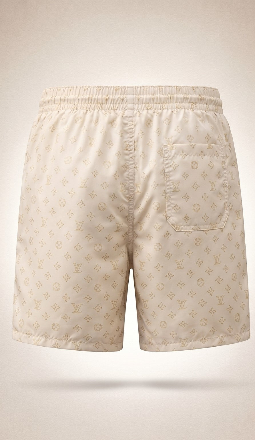 Monogram Swim Shorts – Sandy Beige