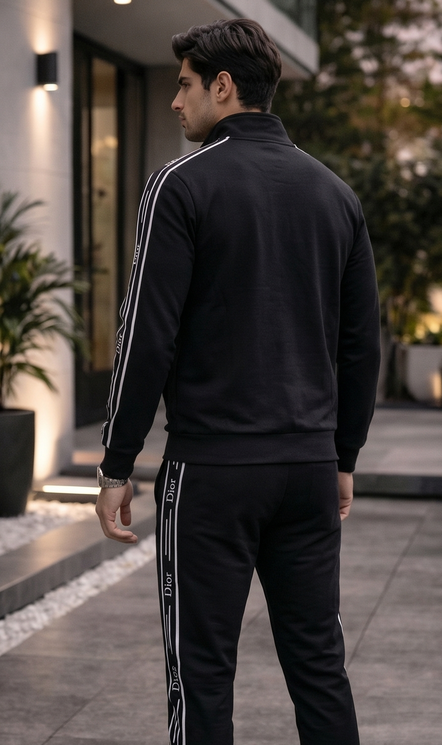 Obsidian Luxe Turkish Tracksuit – Black