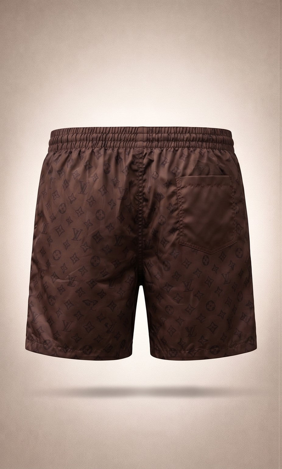 Monogram Swim Shorts – Brown