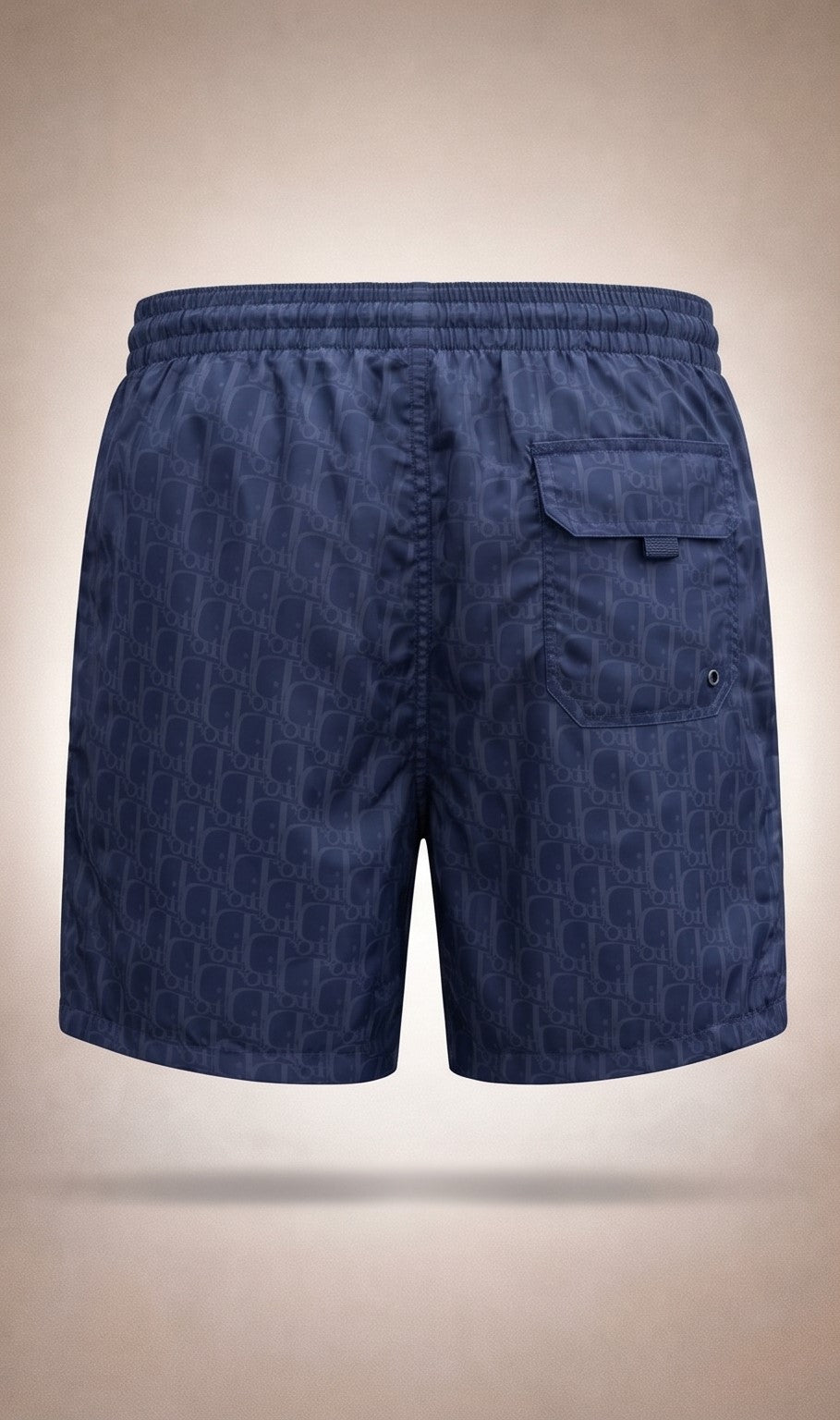 Oblique Technical Canvas Swim Shorts – Navy Blue