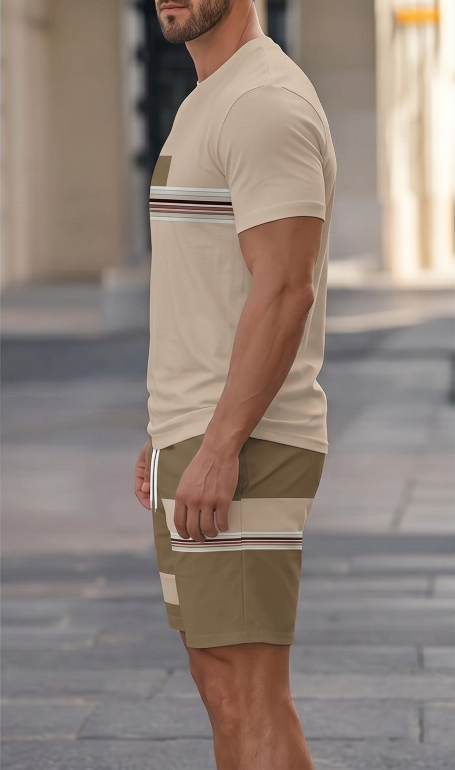 Summer Casual T-Shirt & Shorts Co-Ord Set – Lightweight Everyday Wear