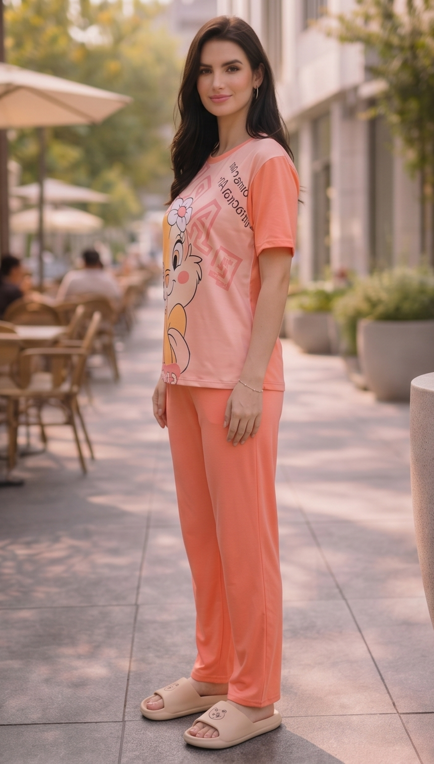 Peachy Pop Lounge Set – Peach