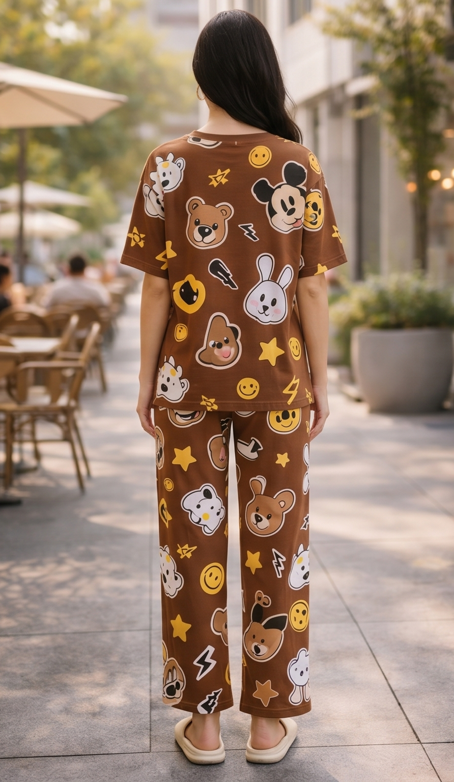 Cocoa Cartoon Night Set – Brown