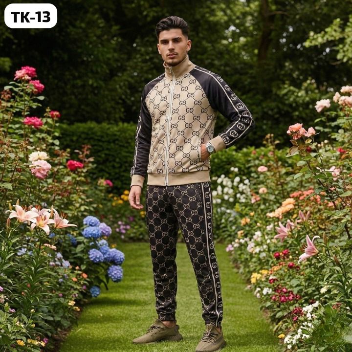 Sandstone Signature Turkish Tracksuit – Beige & Ebony
