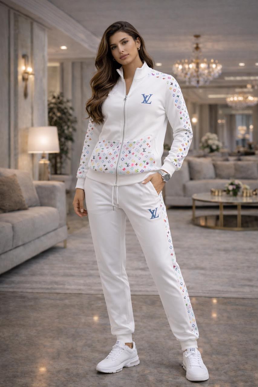 Arctic Zip Turkish Tracksuit – White