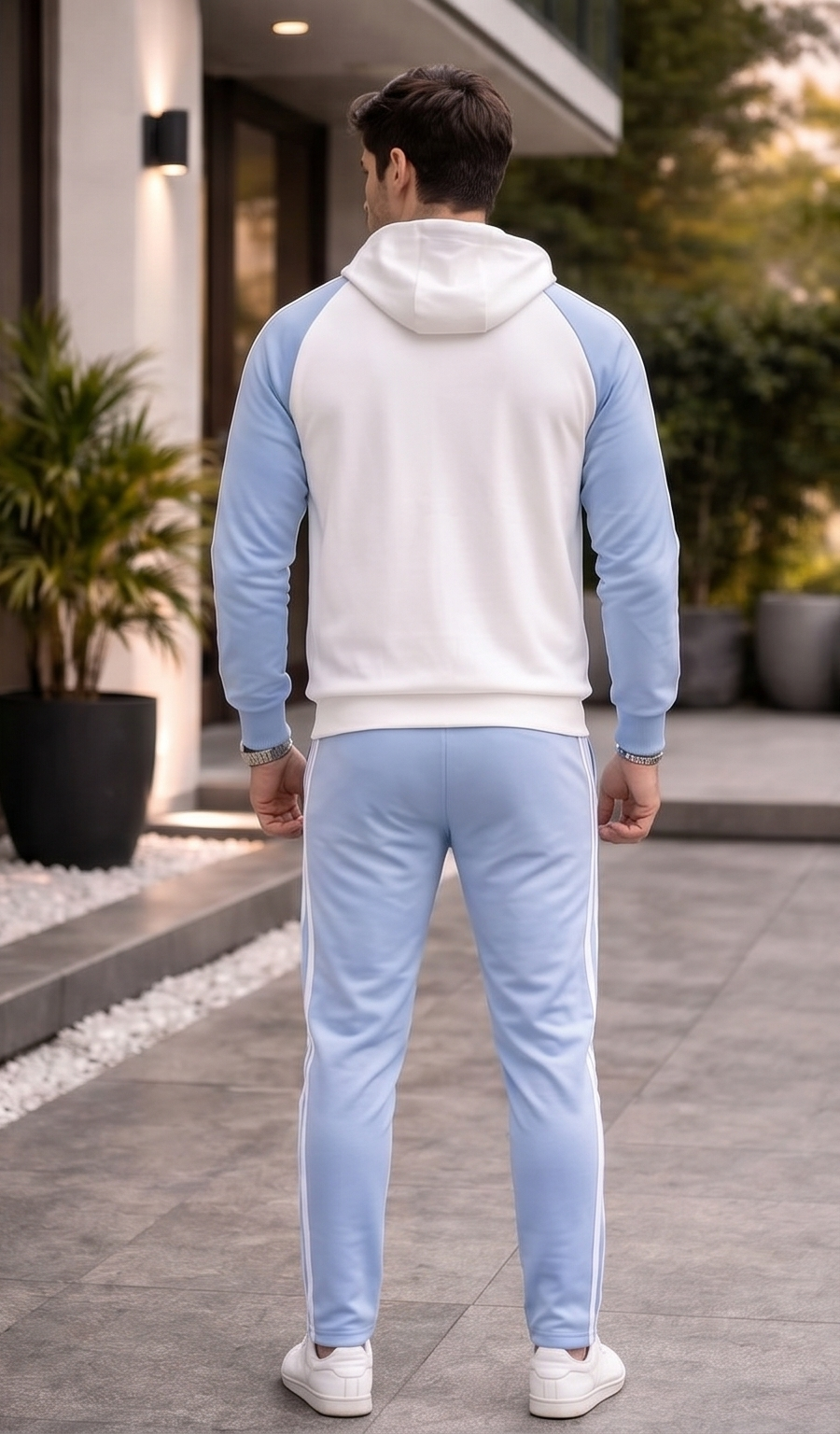 Skyline Sport Turkish Tracksuit – Light Blue & White