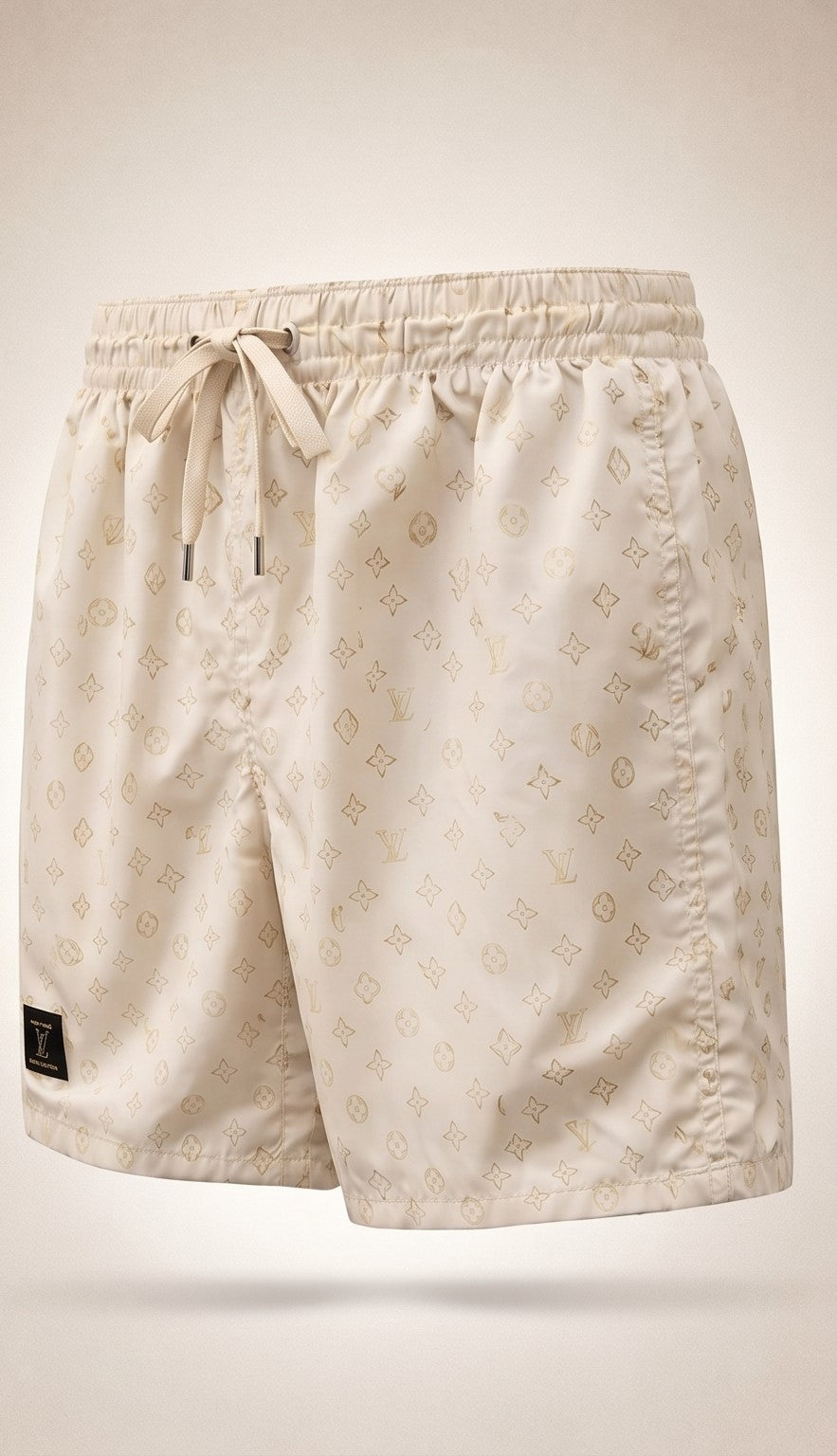 Monogram Swim Shorts – Sandy Beige