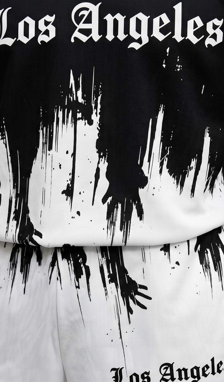 Los Angeles Splatter Graphic T-Shirt & Shorts Co-Ord Set – Summer Streetwear