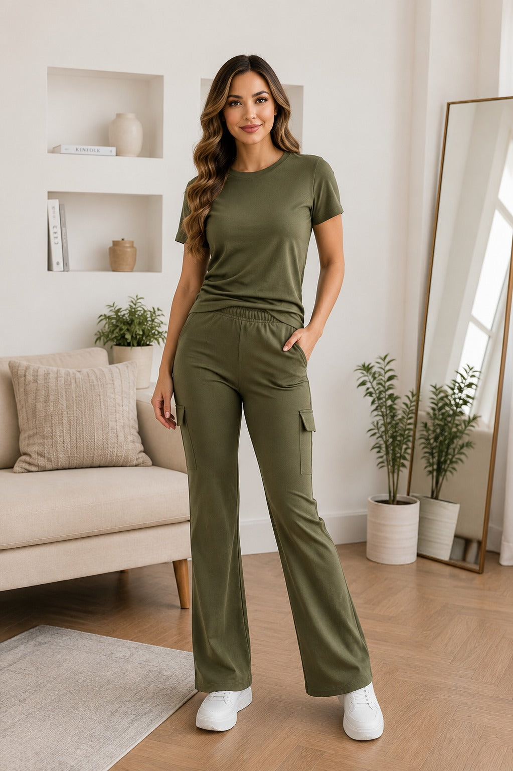 Olive Green Utility Active Set